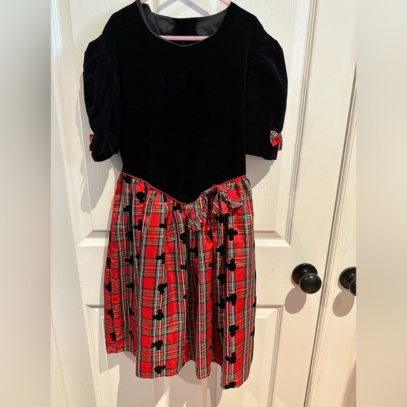 Disney Catalog Plaid Christmas Dress Sz 10 - Picture 1 of 5
